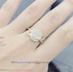 AAA APM Monaco Jewelry Replica - 925Silver Diamond Paved Planet Ring